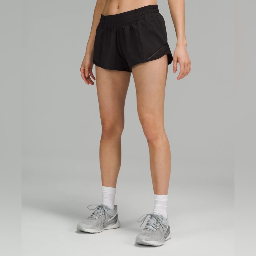 Lululemon Black Hotty Hot Shorts 2.5”